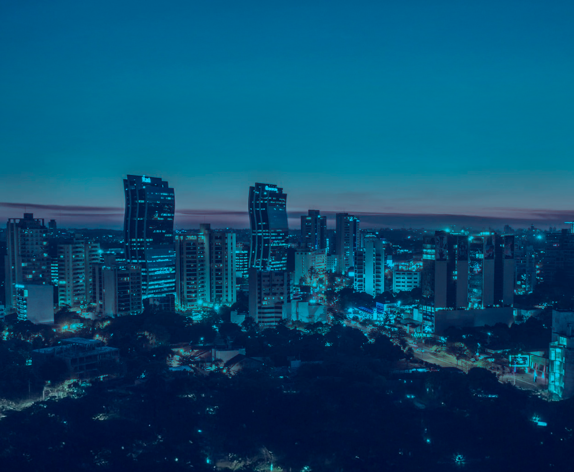 Vista aérea de Asunción, Paraguay